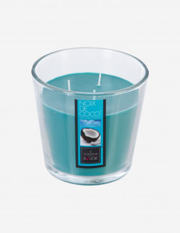 VELA PERFUMADA VASO CRISTAL COCO 13.5D