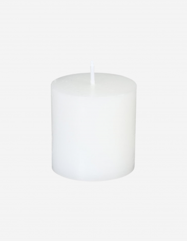 PACK 4 VELAS BLANCAS RUSTICAS 