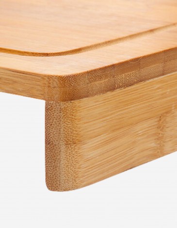 TABLA CORTAR BAMBÚ C/BORDE 45X34CM