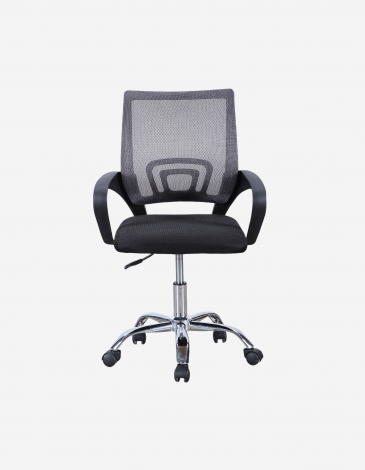 SILLA ESTUDIO VITA GRIS-NEGRA 