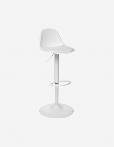 TABURETE  ALTO  POLIPROPILENO BLANCO