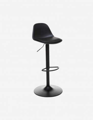 TABURETE  ALTO  POLIPROPILENO NEGRO