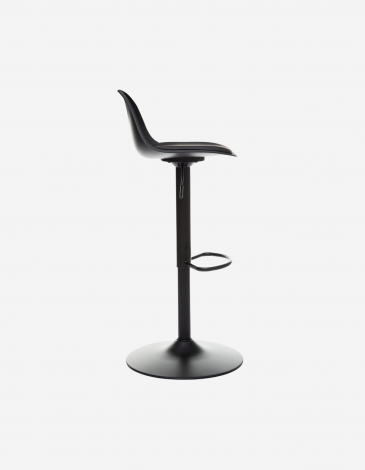 TABURETE  ALTO  POLIPROPILENO NEGRO