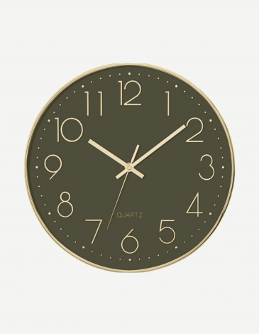 RELOJ LAURE D30 PLASTICO DORADO