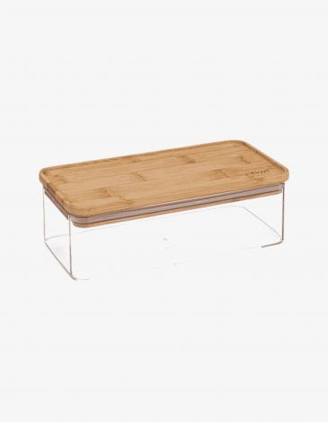 CAJA RECTANGULAR "ESKE" 1L POLIESTIRENO 
