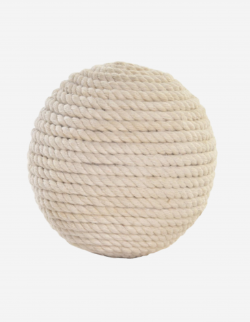 BOLA DECORACION FIBRA 8X8X8 NATURAL