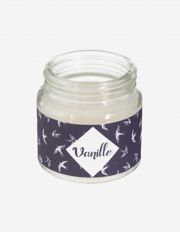VELA PERFUMADA DE VAINILLA 65 G EN VIDRI