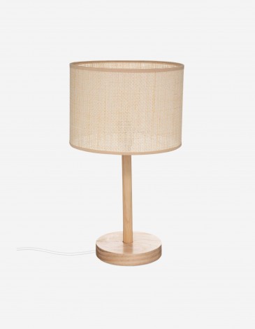 LÁMPARA RECTA "DELLA", PINO, H42 CM