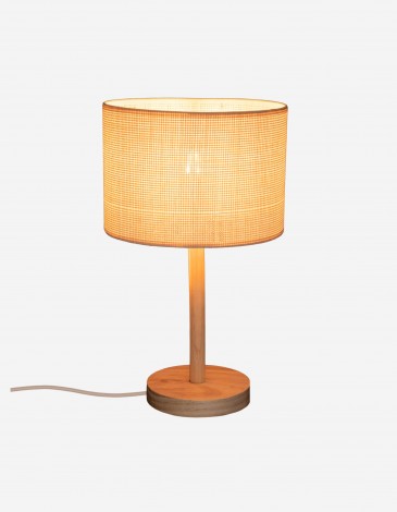 LÁMPARA RECTA "DELLA", PINO, H42 CM