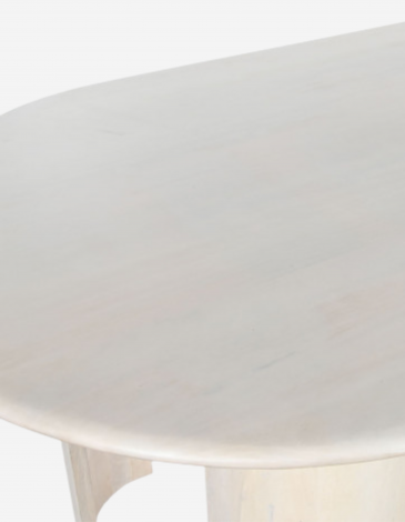 MESA COMEDOR MANGO 200X100X76 BLANCO