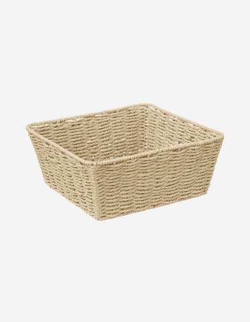 CESTA TEJIDA CUADRADA "KORD" 28 CM