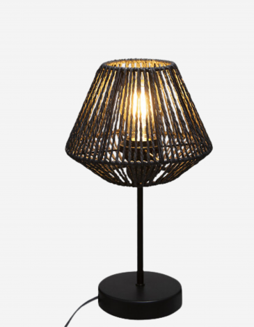 LÁMPARA "JILY" NEGRA H34CM