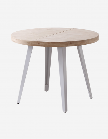 MESA COMEDOR REDONDA EXTENSIBLE 