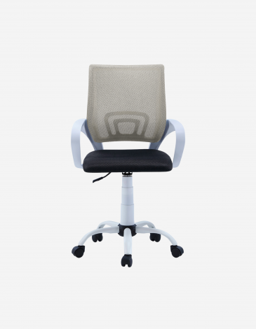SILLA ESTUDIO LINE BLANCO GRIS 