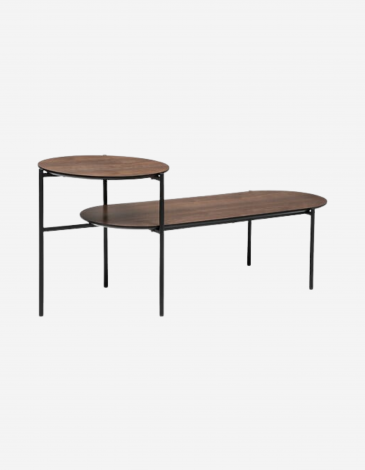 MESA BAJA 2 NIVELES KEMI NOGAL