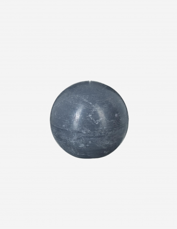 VELA BOLA OLIA D10CM GRIS OSCURO