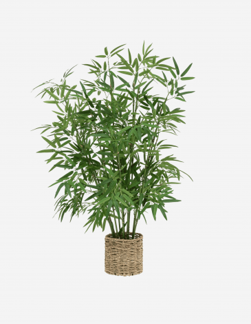 BAMBÚ CON MACETA NATURAL A.100 CM