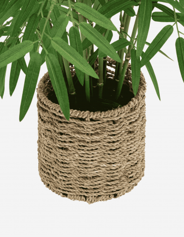 BAMBÚ CON MACETA NATURAL A.100 CM