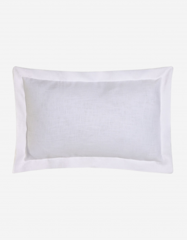 COJÍN LINO 50X50 380GR FLECOS BLANCO