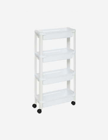 CARRITO EXTENSIBLE BLANCO 4 NIVELES
