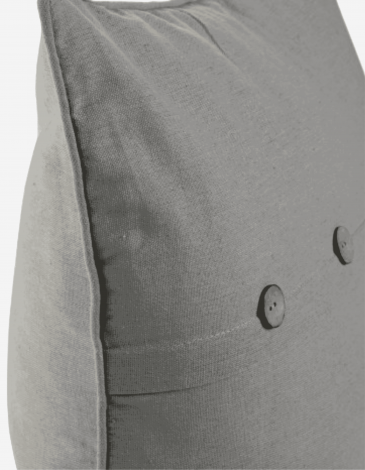 COJÍN ALGOD/POLIEST 60X60 BOTONES GRIS