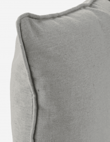 COJÍN ALGOD/POLIEST 50X30 BOTONES GRIS