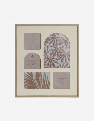 MARCO MULTIFOTO MDF CRISTAL 34X39CM
