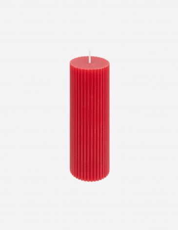 VELA REDONDA DEMI 5X14CM ROJA