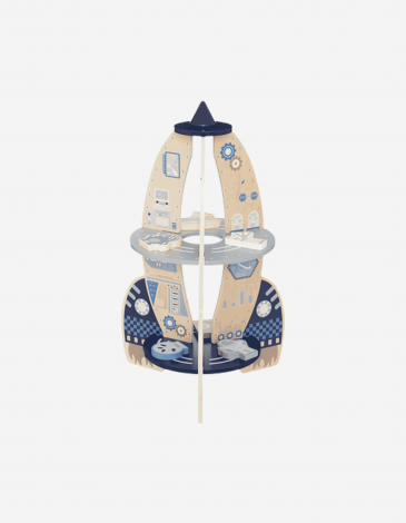 DECORACIÓN INFANTIL COHETE ESPACIAL 60CM