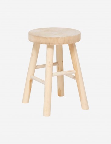 TABURETE AUXILIAR NYAR D28CM MADERA NATURAL