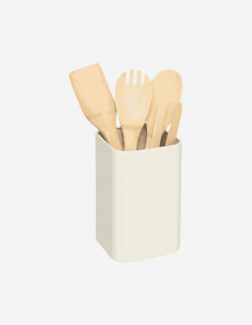 SET 4 UTENSILIOS COCINA CON BOTE