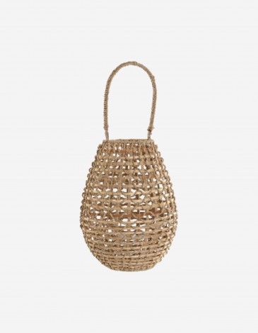 PORTAVELA FIBRA METAL NATURAL
