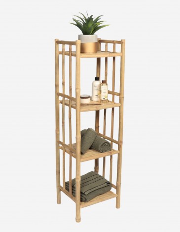 MUEBLE 4 ESTANTES DE BAMBÚ