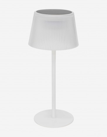LÁMPARA DE MESA LED SOLAR KATY BLANCO