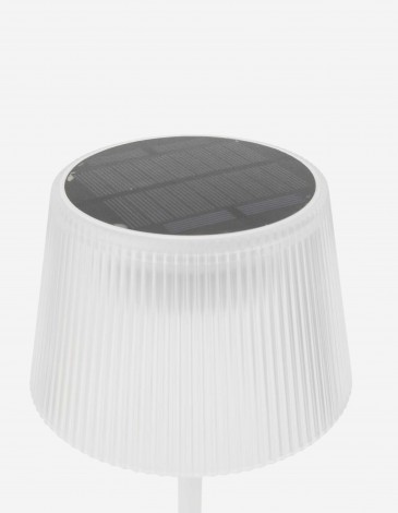 LÁMPARA DE MESA LED SOLAR KATY BLANCO