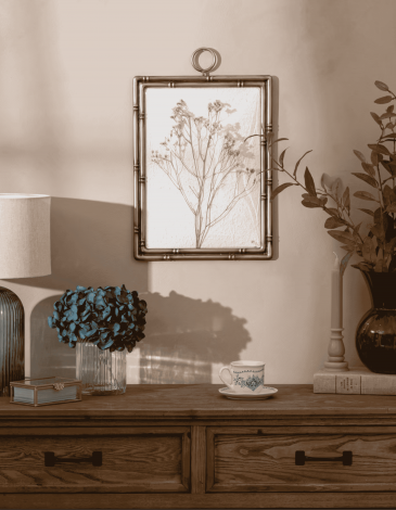 DECORACIÓN MURAL FLORES 3D 46X30