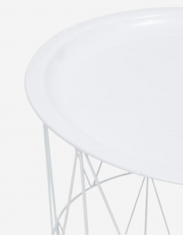 MESA AUXILIAR KUMI BLANCO 37CM