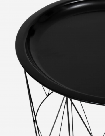 MESA AUXILIAR KUMI NEGRO 37CM