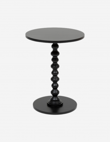 MESA AUXILIAR ALIX NEGRA 38X50CM