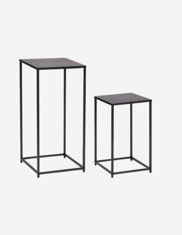 MESA DE CENTRO METAL NEGRO T2
