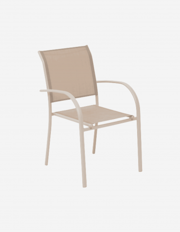 SILLA APILABLE PIAZZA LINO Y ARCILLA