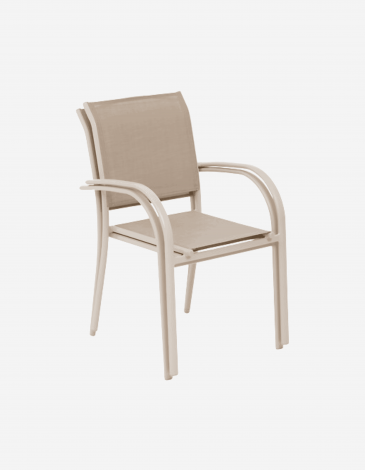 SILLA APILABLE PIAZZA LINO Y ARCILLA
