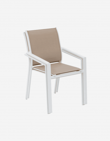 SILLA APILABLE LINO Y BLANCO ESSENTIA