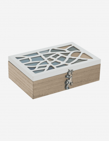 CAJA INFUSIONES MDF 24X16X7 BLANCO