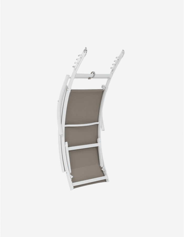 TUMBONA PLEGABLE ALUMINIO AVELLANA