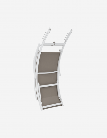 TUMBONA PLEGABLE ALUMINIO AVELLANA