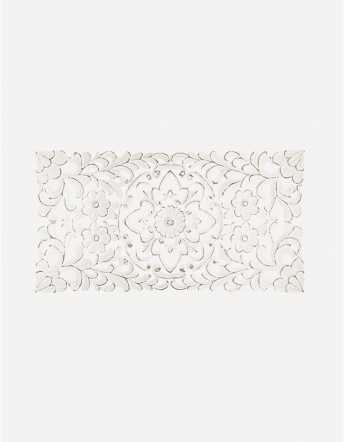 DECORACIÓN PARED MADERA TALLADA 85X45CM