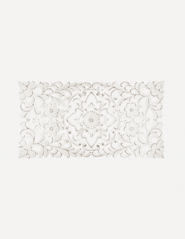 DECORACIÓN PARED MADERA TALLADA 85X45CM