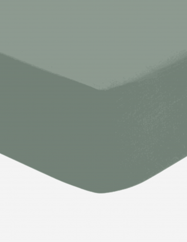 SÁBANA BAJERA DE ALGODÓN, VERDE CELADÓN,