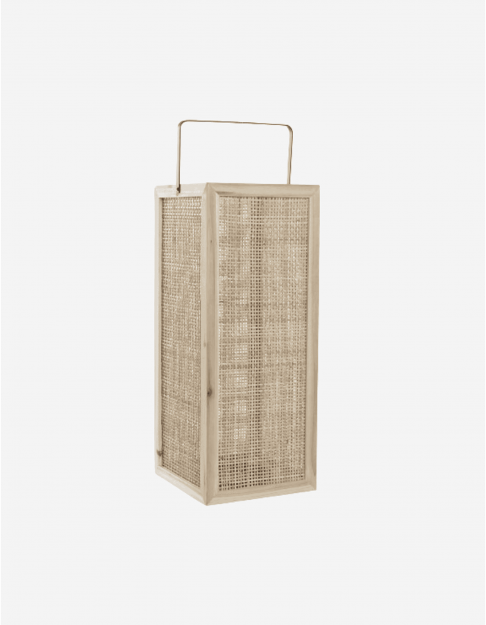 PORTAVELA BAMBÚ CRISTAL TRENZADO BLANCO